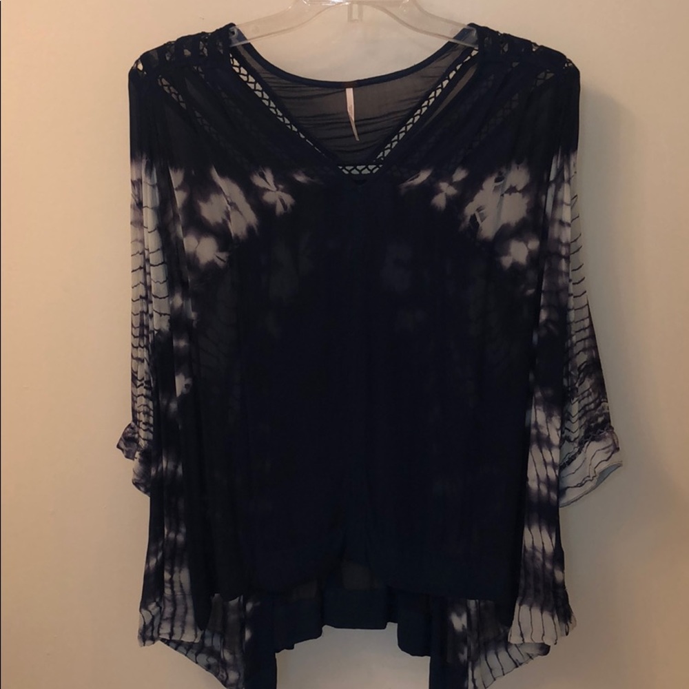 Free people tye-dye sheer top